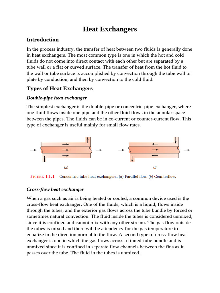 Types and Functions of Heat Exchangers | PDF | Heat Exchanger | Heat ...