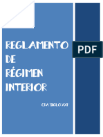 Reglamento DE Régimen Interior: Cra "Siglo Xxi"