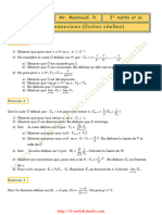 Serie D'exercices (Lycée Pilote) - Math - Suites Réelles - 3ème Math Sciences