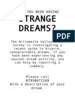 Strange Dreams Poster