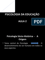 PSICOLOGIA DA EDUCAÇÃO Aula 2