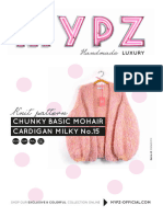 MYPZ Knit Pattern Chunky Cardigan Bernadette MIlky No15 SM ML XL ENG V1