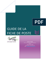 Guide de La Fiche de Poste