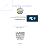 A Qualitative Research Paper Presented To The Faculty of The Senior High School Department Tulunan National High School Tulunan, North Cotabato