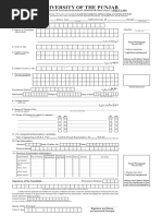 Admission Form For MBA