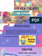 Passive Voice Vs Active Voice
