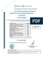 Certificado - Ingenieria Contra Riesgos Empresa Individual de Responsabilidad Limitada - Spsa