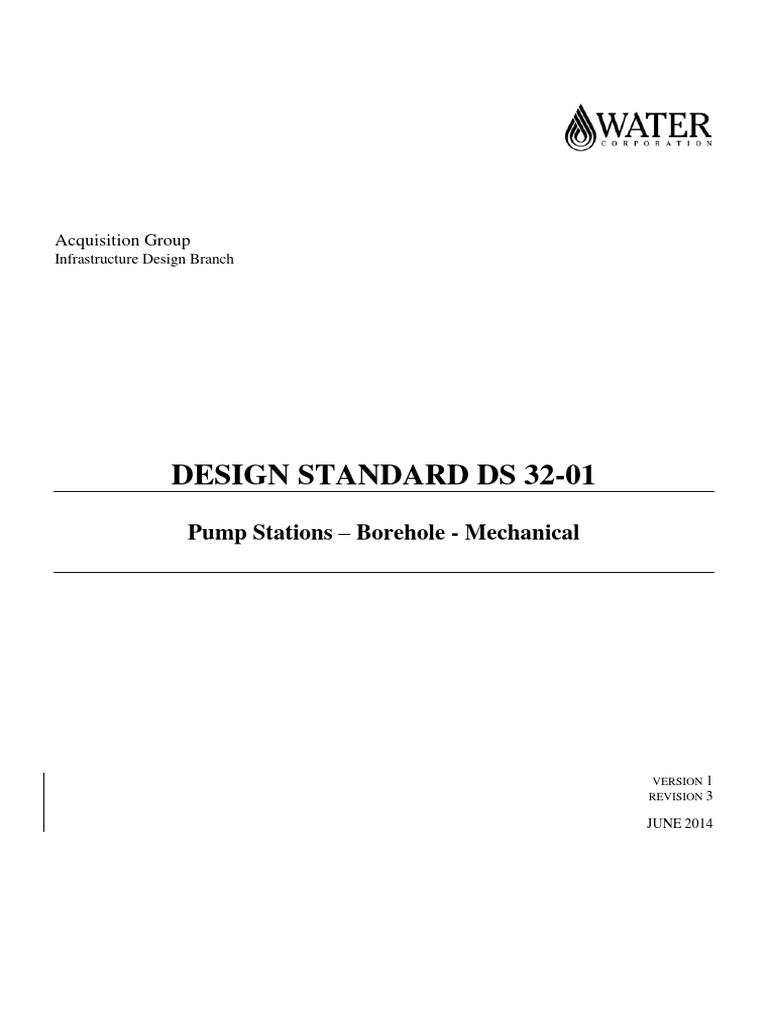 DS32 01 Pump Stations Borehole Mechanical PDF Pump Pumping Station