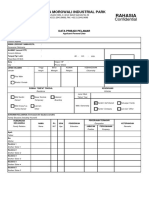 Imip Recruitment Form Terbaru 2017 (Fillable)