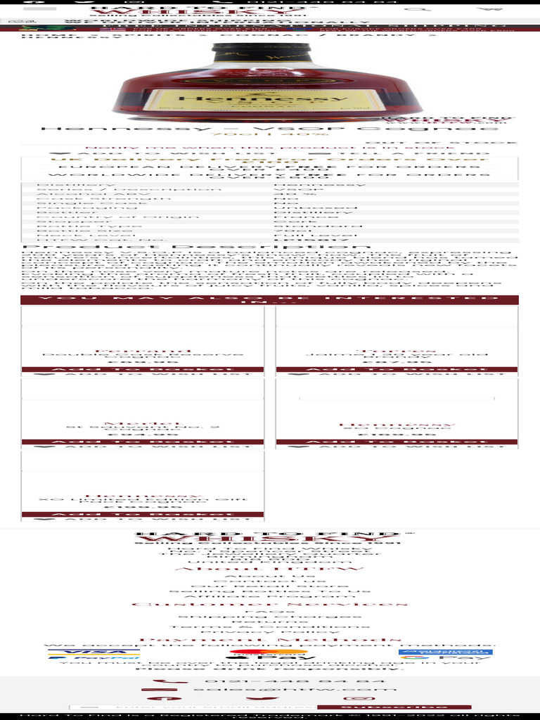Hennessy VSOP Cognac PDF Brandy Alcoholic Beverages