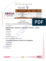 Iseo Class - 9 Sample Questions