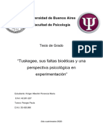 Krüger - Tuskegee Sus Faltas Bioéticas y Una Perspectiva Psicológica