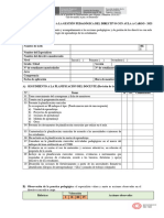 Ficha de Monitoreo Pedagfógico Aula A Cargo