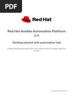 RedHat Ansible Automation Platform 2.4 - Getting Started With Automation Hub