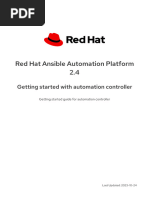 RedHat Ansible Automation Platform 2.4 - Getting Started With Automation Controller