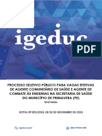 Edital Concurso para Agentes Comunitários e de Endemias em Primavera-PE