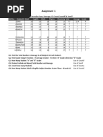 MS Excel Assignment Mycslab 01