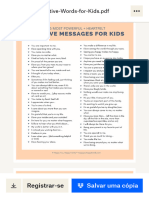 Positive Words For Kids PDF