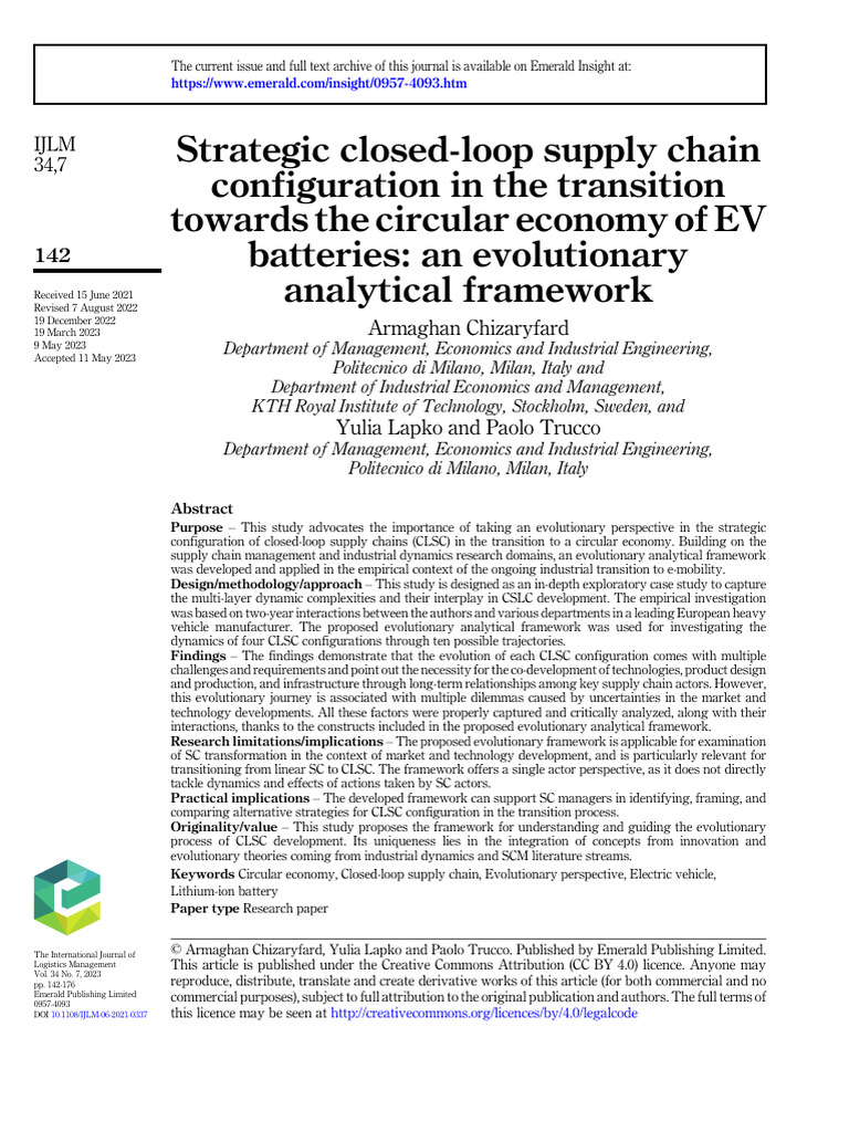 10 1108 - Ijlm 06 2021 0337 | PDF | Supply Chain | Supply Chain Management
