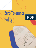 Zero Tolerance Policy