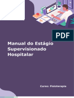 Manual Do Estágio Supervisionado Hospitalar: Curso: Fisioterapia