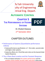 Chapter - 5 - The Performance of Feedback Control Systems - W2015