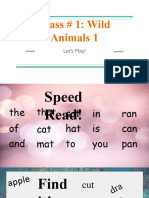 Wild Animals 1 Individual Zoom Class CLT Communicative Language Teaching Resources Game 131423