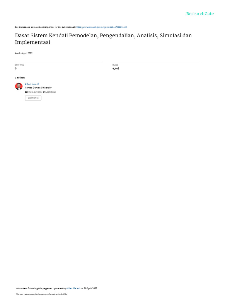 Dsk Pemodelanpengendaliandananalisis Pdf