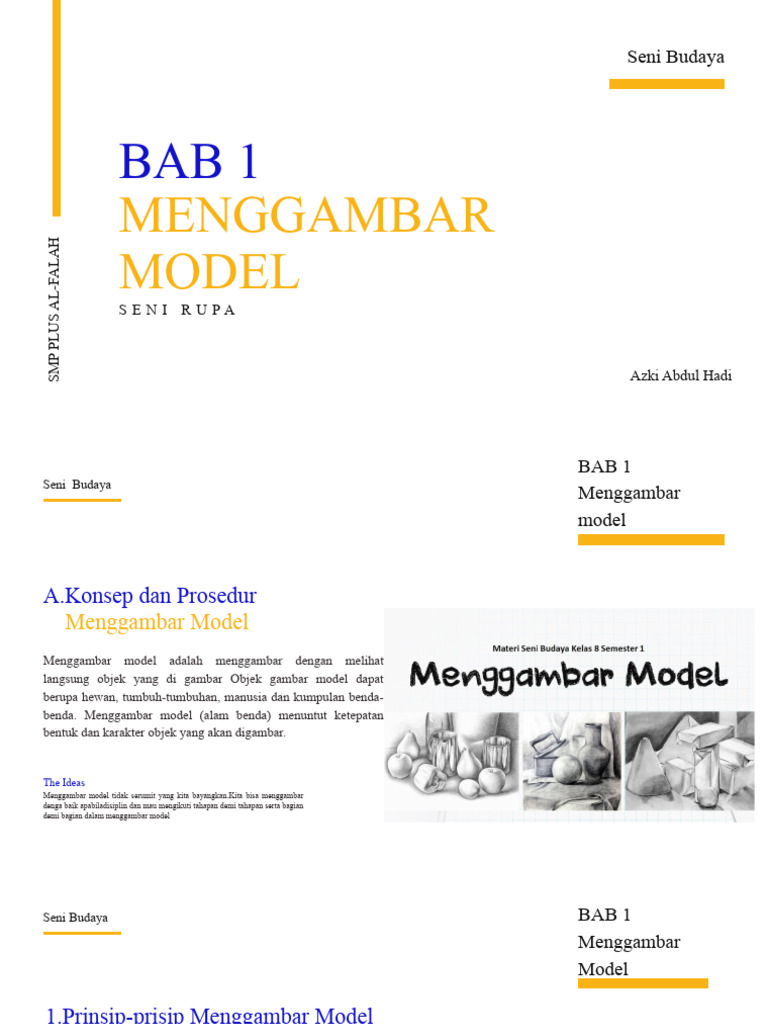 Seni Rupa BAB 1 (Menggambar Model) | PDF