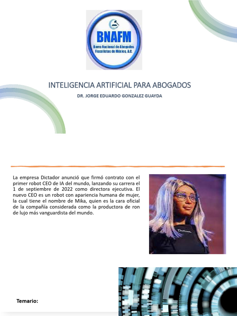 Inteligencia Artificial en el Derecho | PDF | Inteligencia artificial ...