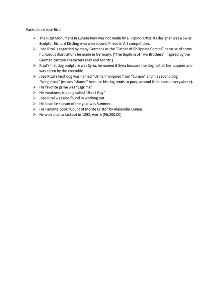 Jose Rizal's Dogs: Usman and Verguenza | PDF | Classics