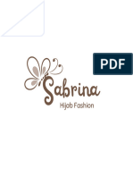 Brown Earthtone Cream Mocha Simple Minimalist Aesthetic Sabrina Hijab Fashion Brand Logo