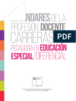 Estandareres de La Profesion Docente Carrerras en Educacion Especial