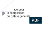 Méthode Pour La Composition de Culture Générale