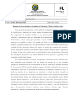 Resumo Do Livro Fonética e Fonologia Do Português - Thaís Cristófaro