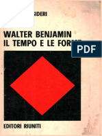 Desideri, Walter Benjamin. Il Tempo e Le Forme (1980, Editori Riuniti)