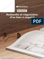 Mandat: Recherche & Négociation D'Un Bien À Acquérir
