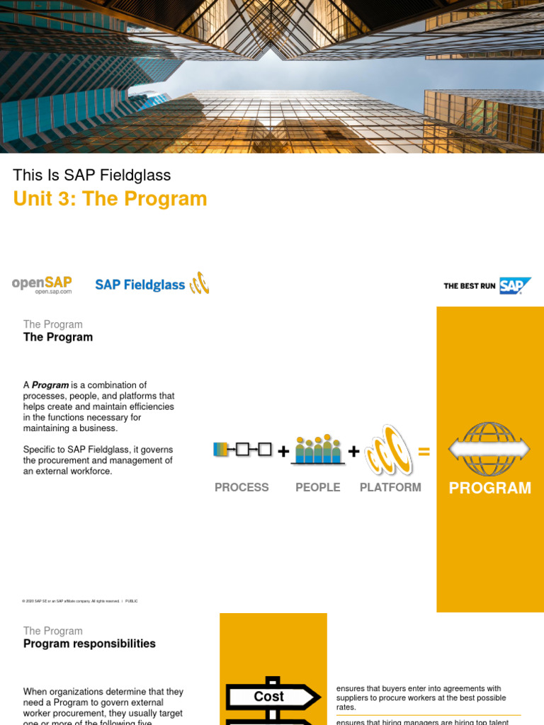 Fieldglass The Program PDF Procurement Regulatory Compliance