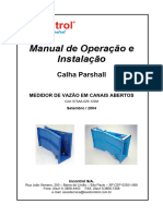 Instalação de Calha Parshall