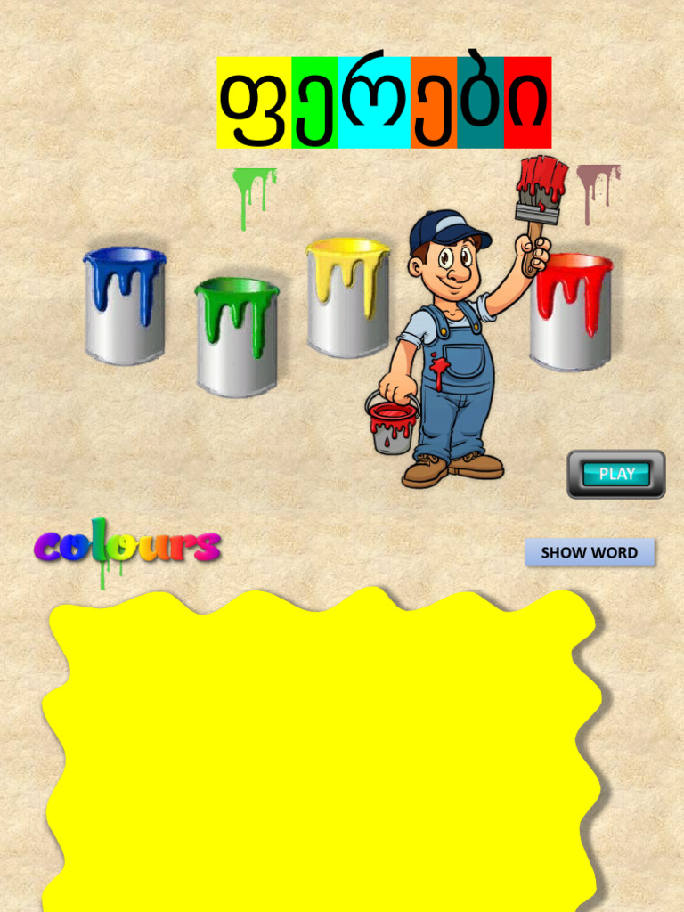 Colours georgian language pdf