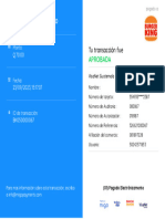 Comprobante de Pago: Aprobada