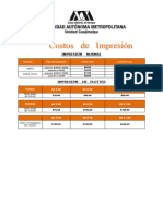 Costos Impresion Uam