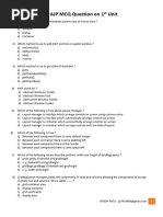 AJP MCQ Question On 1st and 2nd Unit