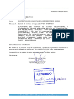 Carta #095-2020-GS-CVP Solicito Informacion Documentada de Accidente Ocurrido El 13.08.20