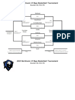 2023 Northwest JV Boys Basketball Tournament Bracket