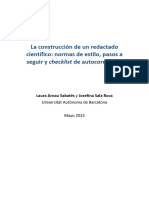 La Construcción de Un Redactado Cientifico