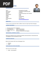 Personal Dossier Template | PDF