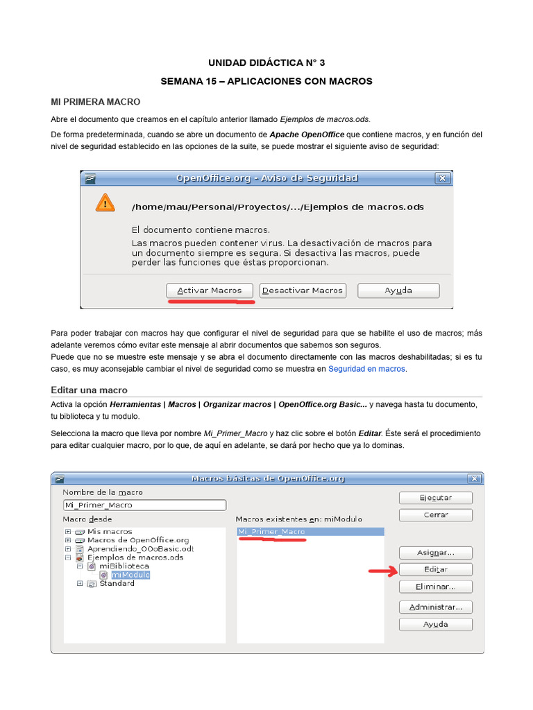 Introducción a Macros en OpenOffice | PDF | Lenguaje de programación ...