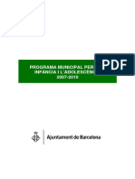 Programa Municipal Per A La Infància I Adolescència 2007-2010