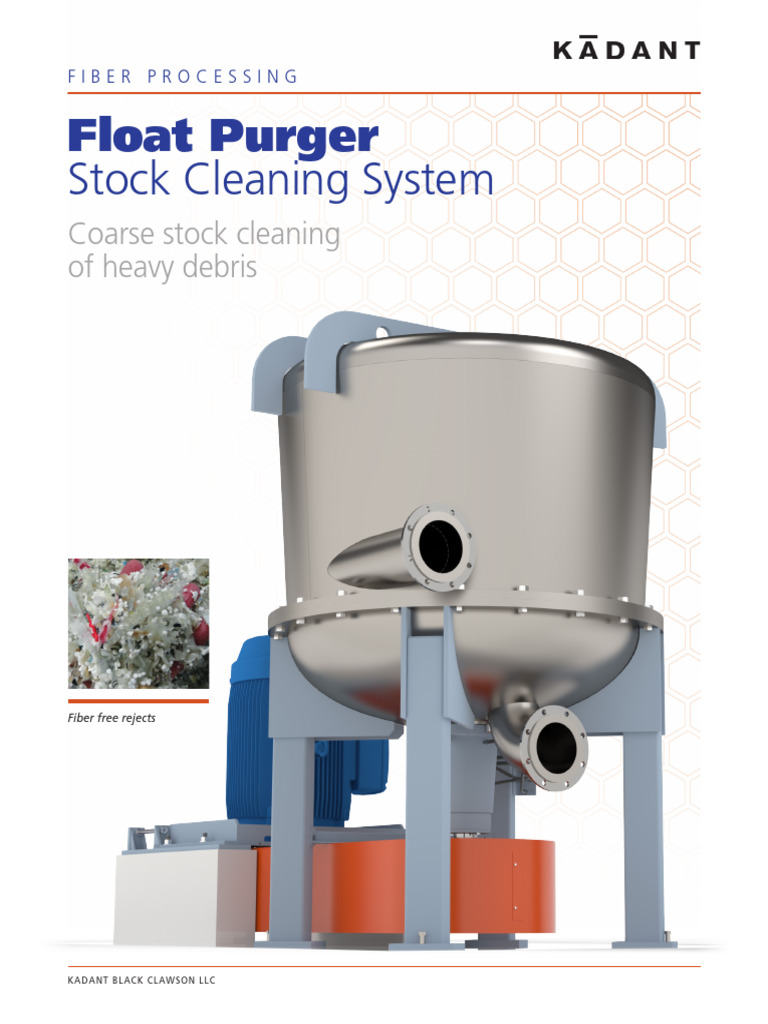 Float Purger Stock Cleaning System | PDF | Pulp (Paper) | Secondary ...